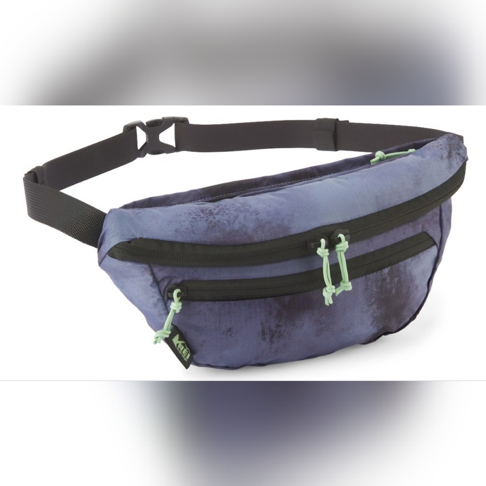 REI Waist Bag Belt Marbled Purple Textured Bag Fanny Pack